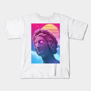 Statue vaporwave Kids T-Shirt